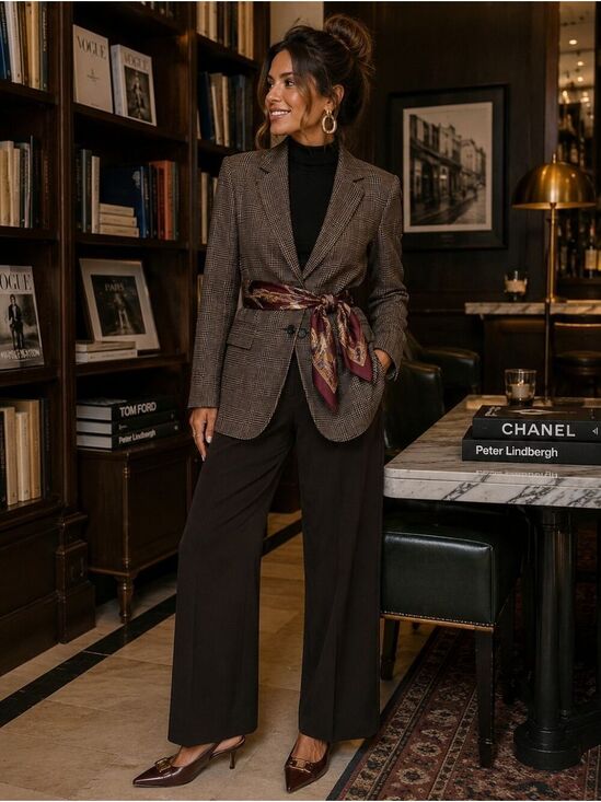 Abercrombie & Fitch Jackets & Blazers - Abercrombie Glen Plaid Blazer Old Money Heritage Prep Quiet Luxury Petite M